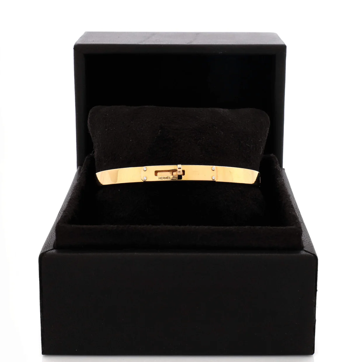 Kelly Bracelet 18K Rose Gold with 4 Diamonds Small - Deep Luxury