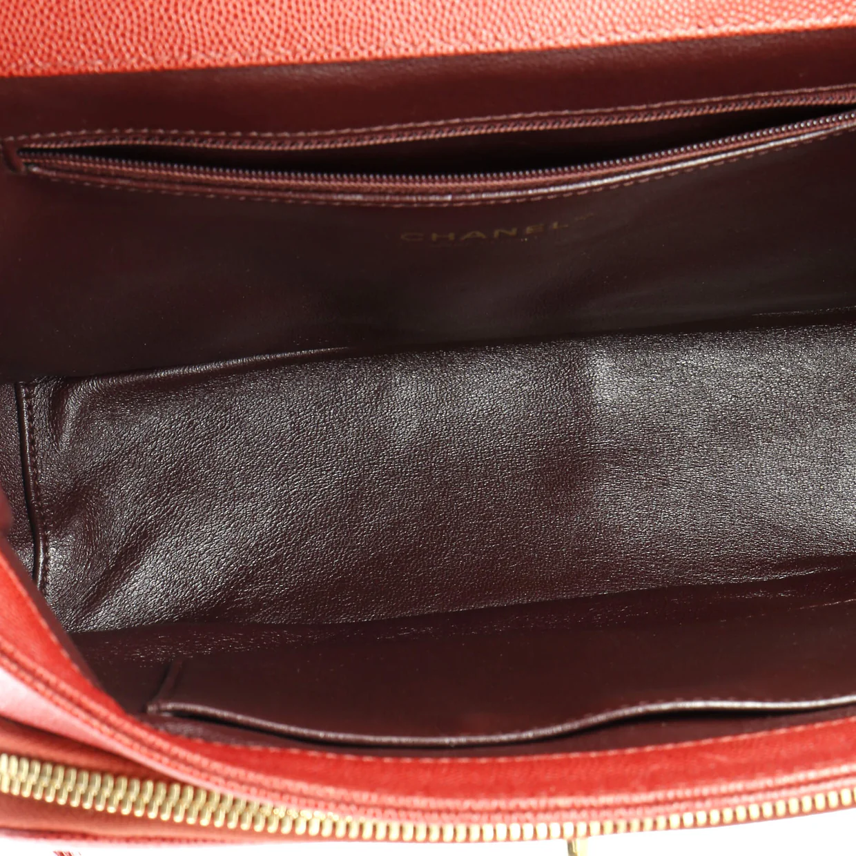 Business Affinity Flap Bag Quilted Caviar Large - Deep Luxury