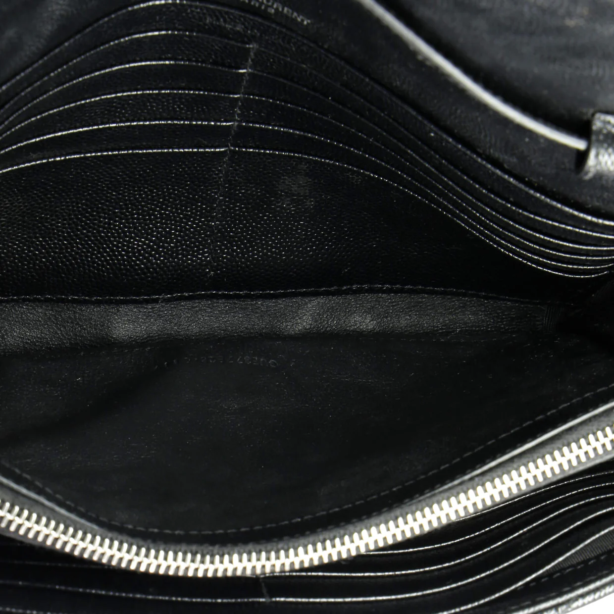 Classic Monogram Wallet on Chain Matelasse Chevron Leather Medium - Deep Luxury