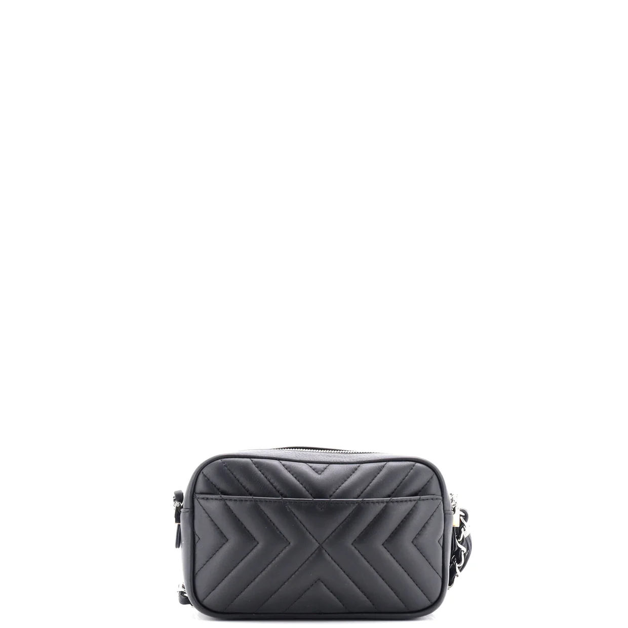CC Tassel Camera Bag Diagonal Chevron Calfskin Mini - Deep Luxury