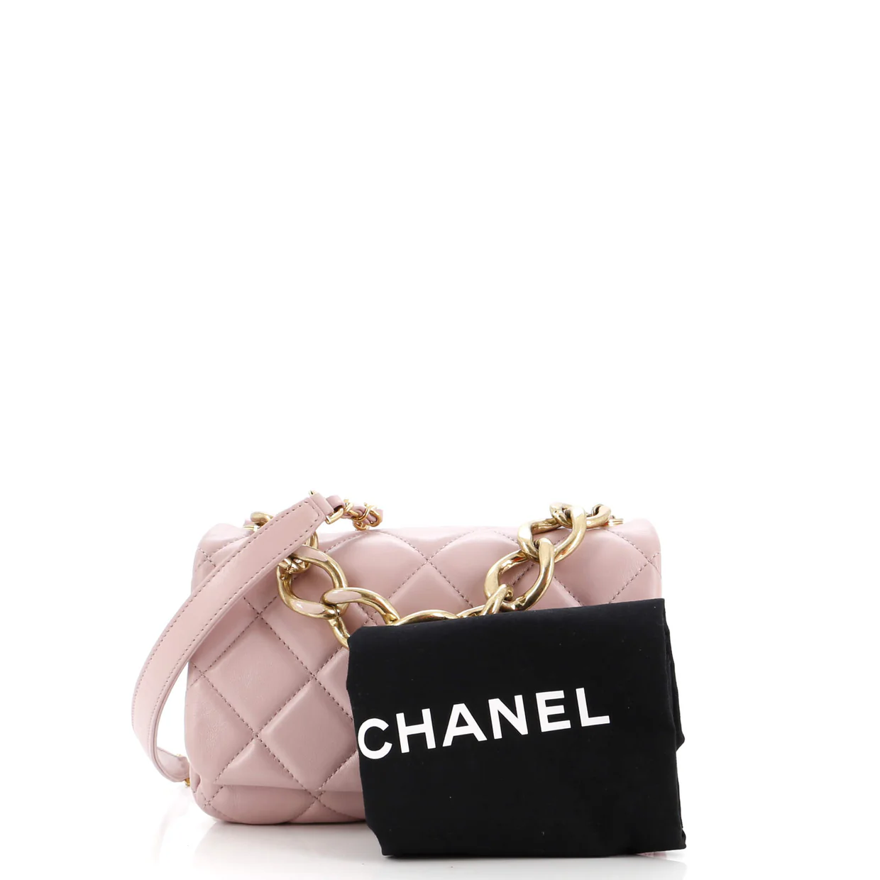 Color Match Flap Bag Quilted Lambskin Small - Deep Luxury