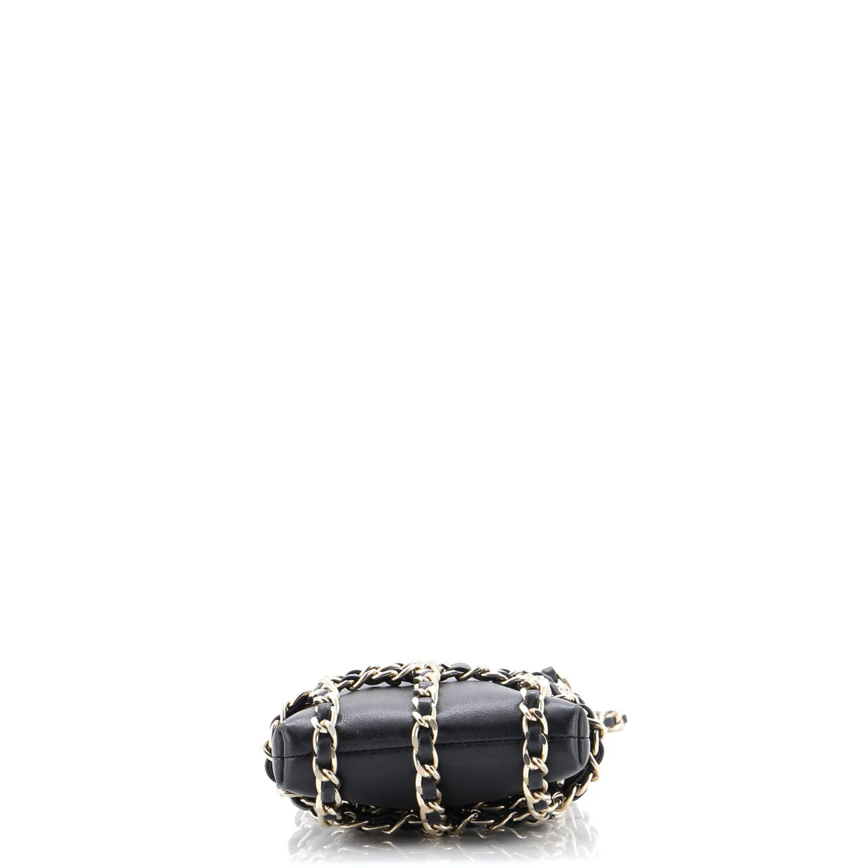 Tech Me Out Clutch With Chain Lambskin - Deep Luxury