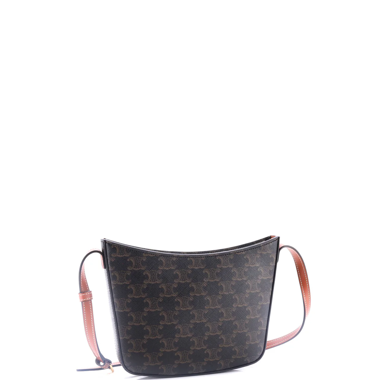 Croque Hobo Triomphe Coated Canvas Medium - Deep Luxury