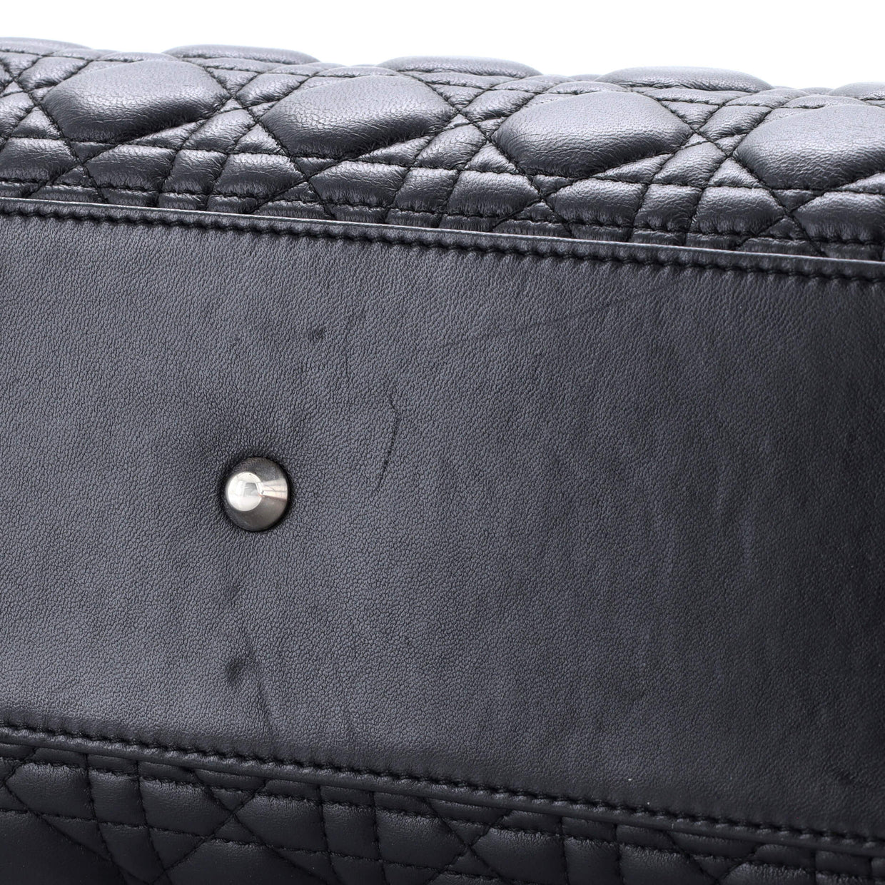 Lady Dior Bag Cannage Quilt Lambskin Large - Deep Luxury