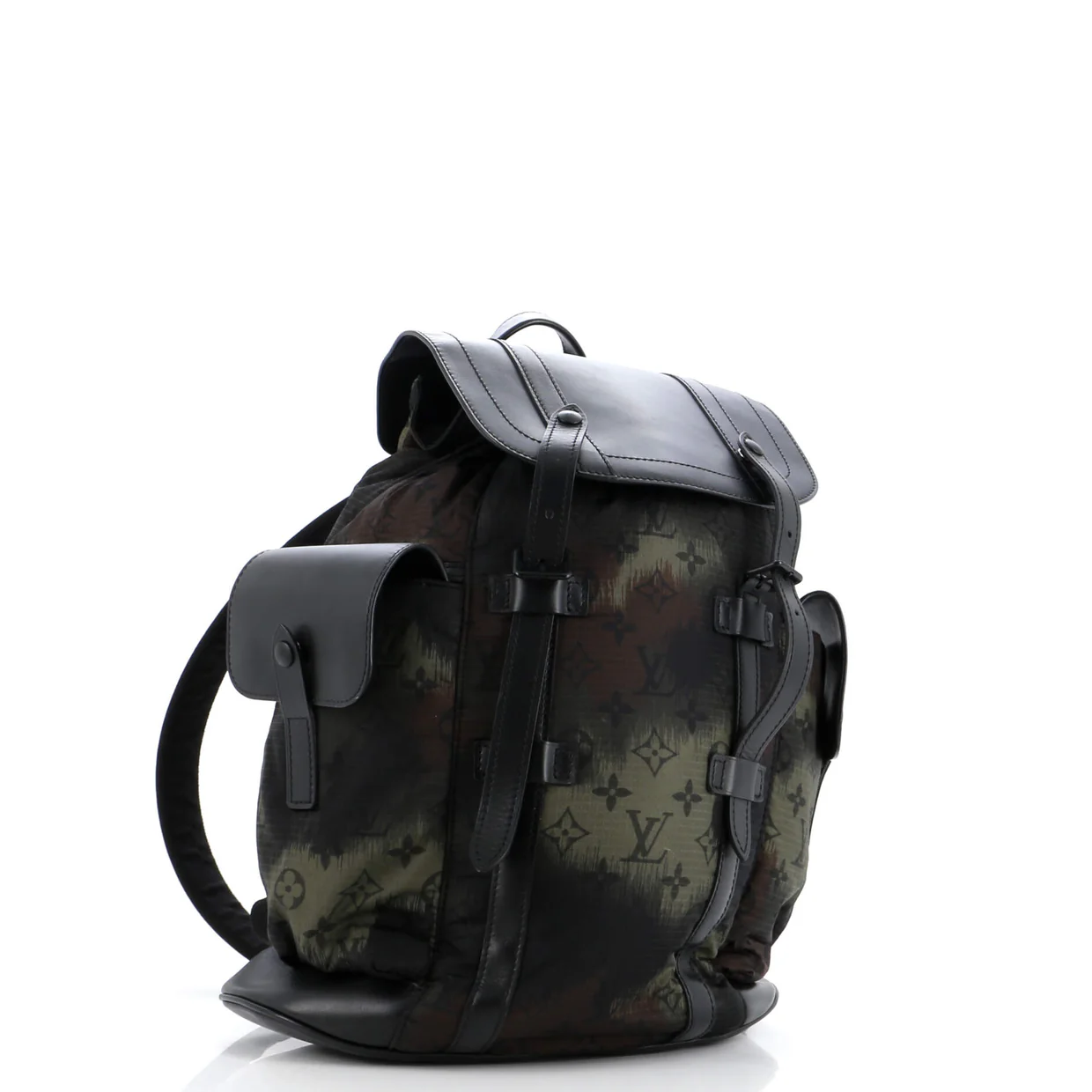 Christopher Backpack Limited Edition Camouflage Monogram Nylon with Leather PM - Deep Luxury