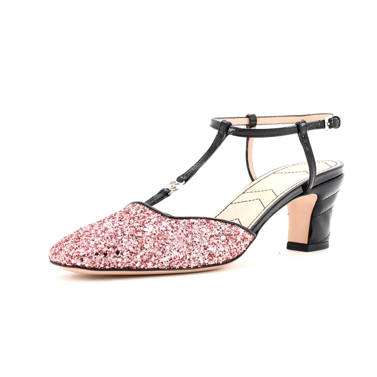 Women's Slingback Pumps Glitter and Patent - Deep Luxury