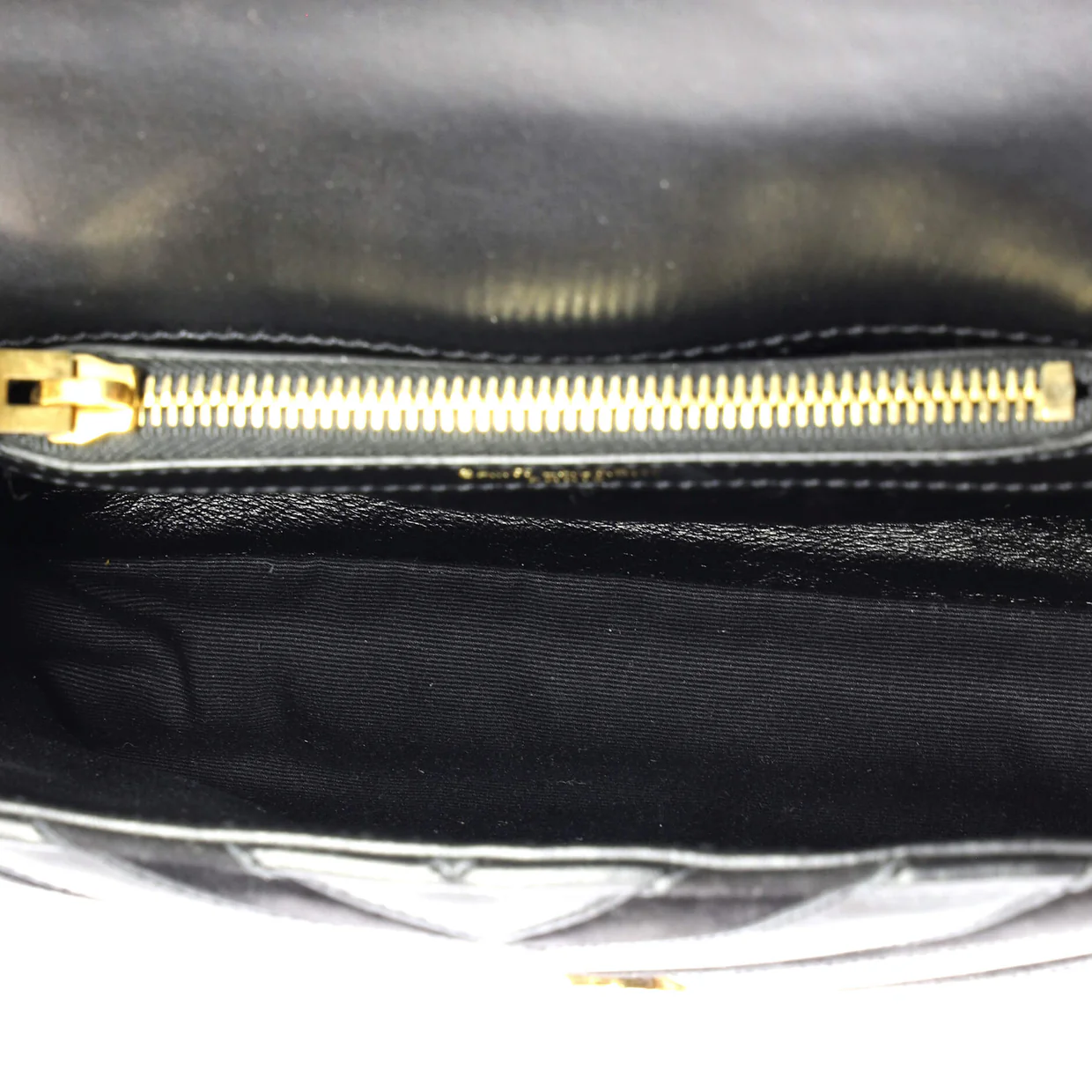 Classic Monogram College Bag Matelasse Chevron Leather and Suede Medium - Deep Luxury