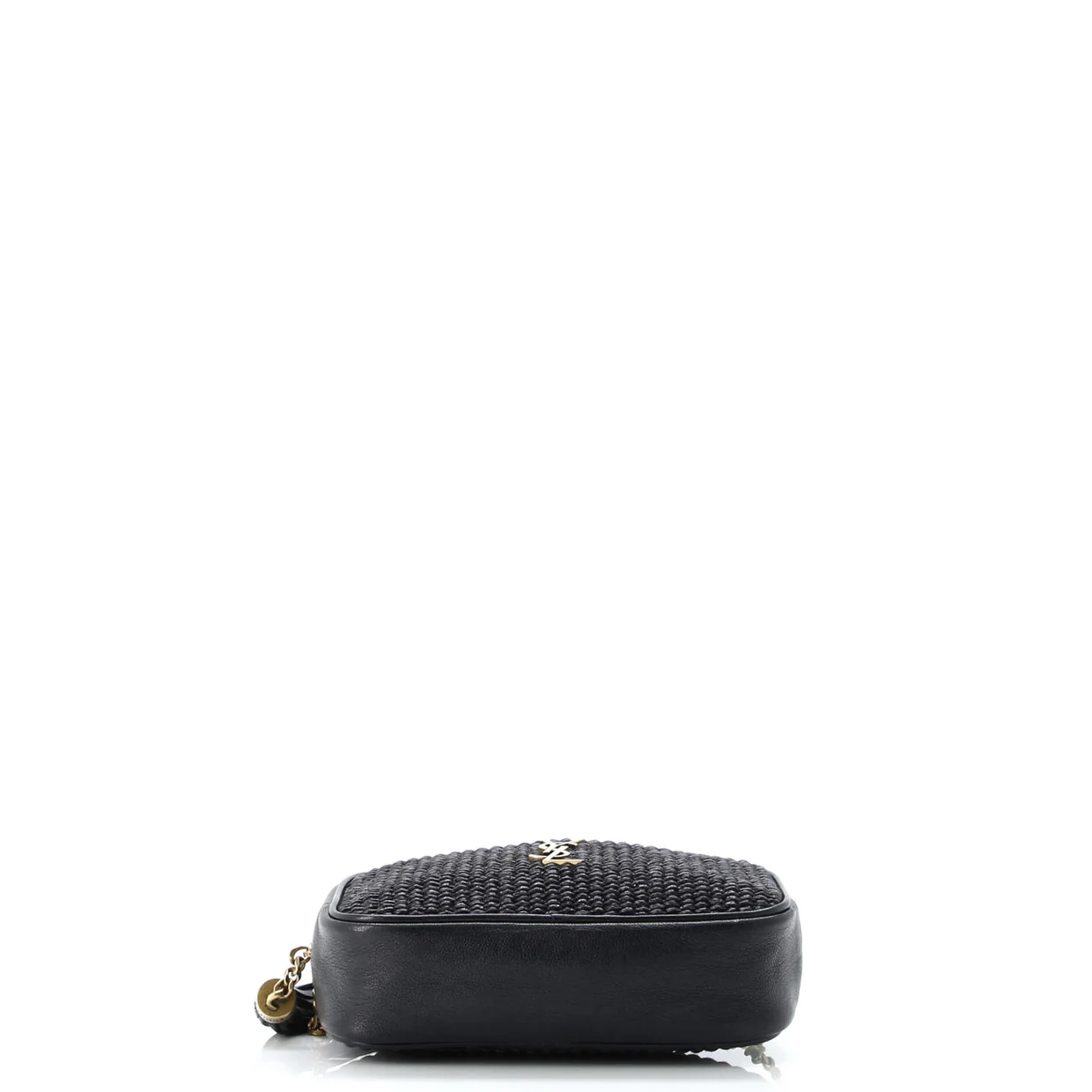 Lou Camera Bag Woven Raffia Mini - Deep Luxury