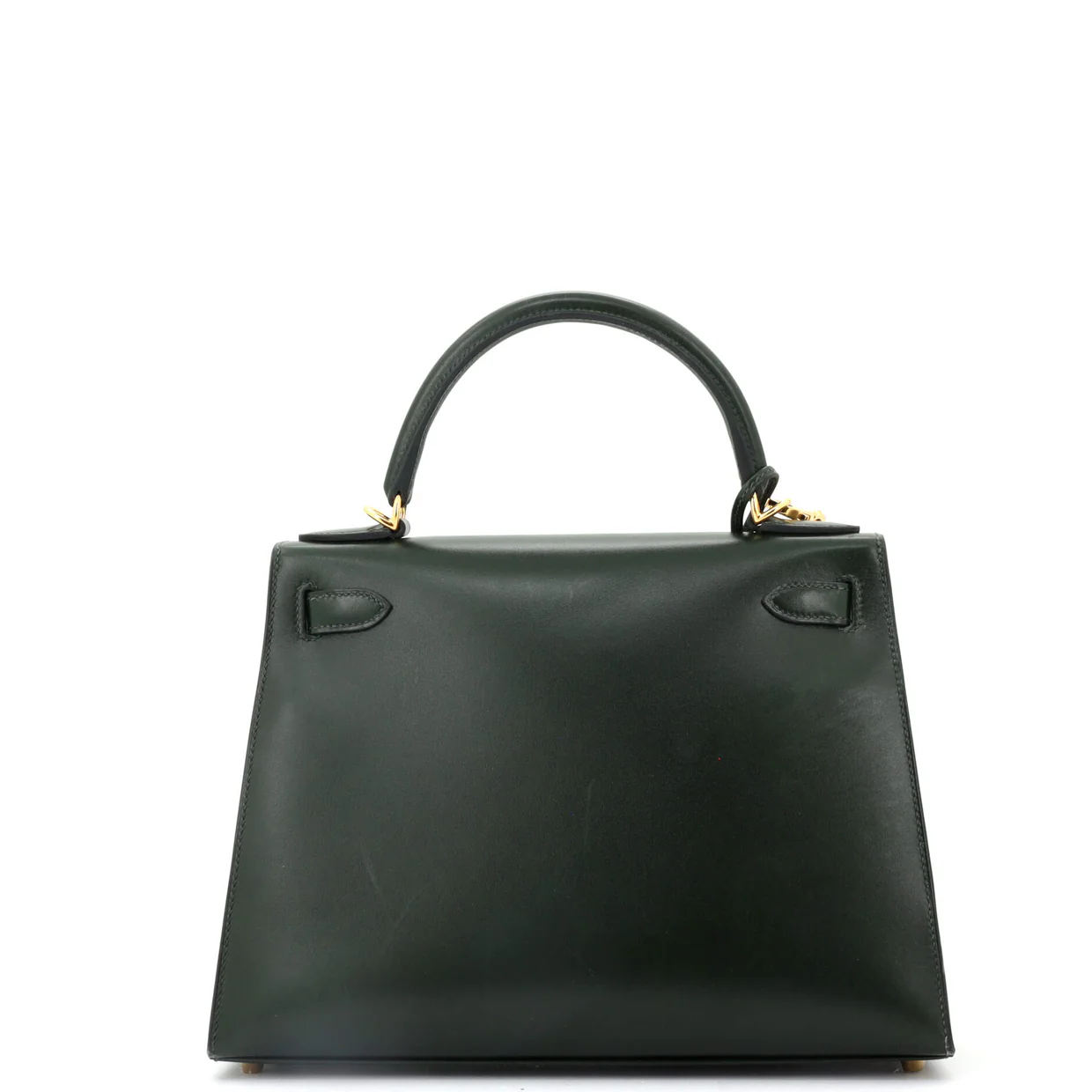 Kelly Handbag Vert Foncé Box Calf with Gold Hardware 28 - Deep Luxury