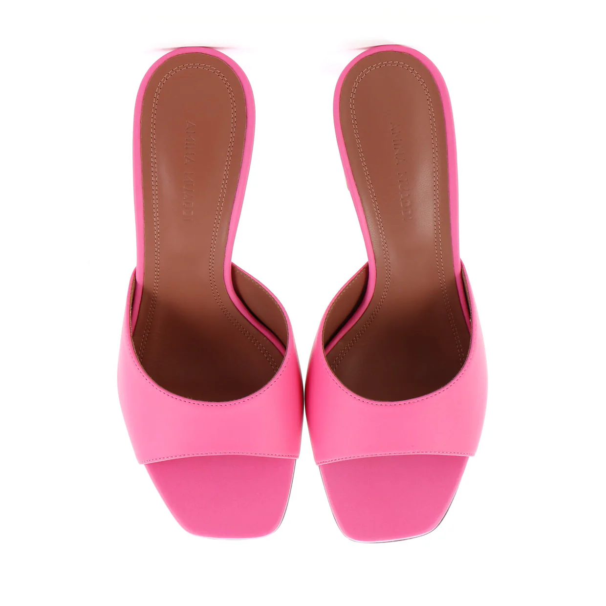 Women's Lupita Heeled Mules Leather 70 - Deep Luxury