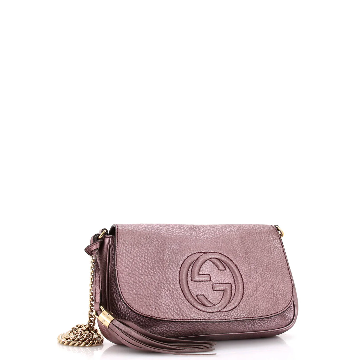 Soho Chain Crossbody Bag Leather Medium - Deep Luxury