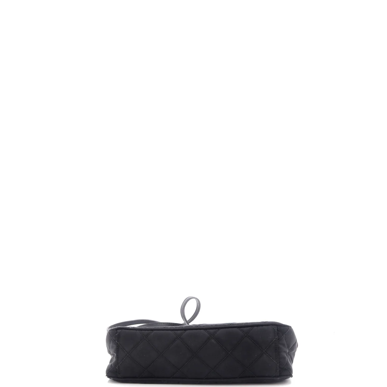 Chain Zip Shoulder Bag Quilted Tessuto Small - Deep Luxury
