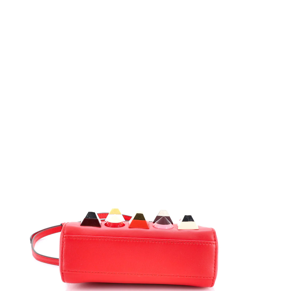 Peekaboo Bag Studded Leather Micro - Deep Luxury