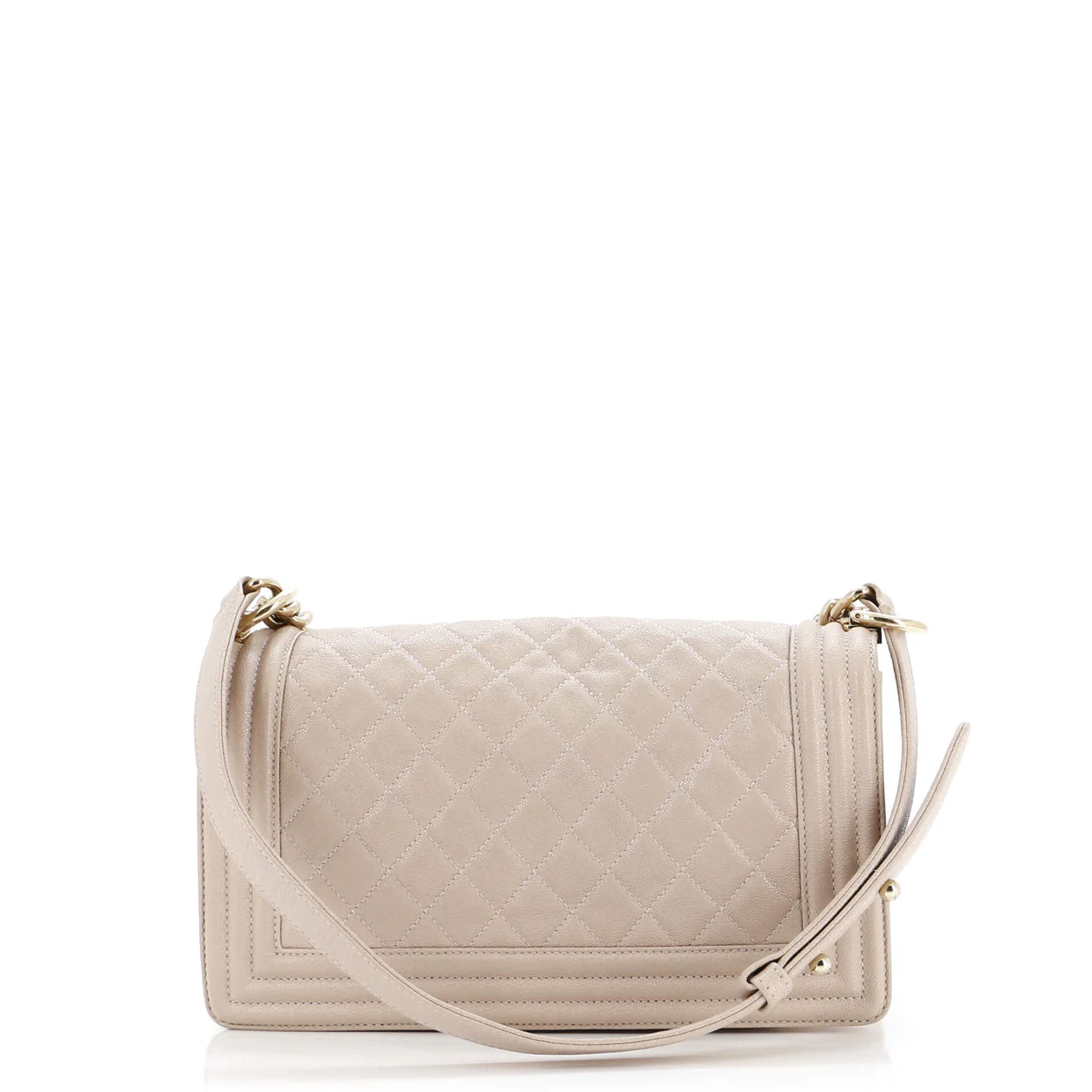 Boy Flap Bag Quilted Caviar Old Medium - Deep Luxury