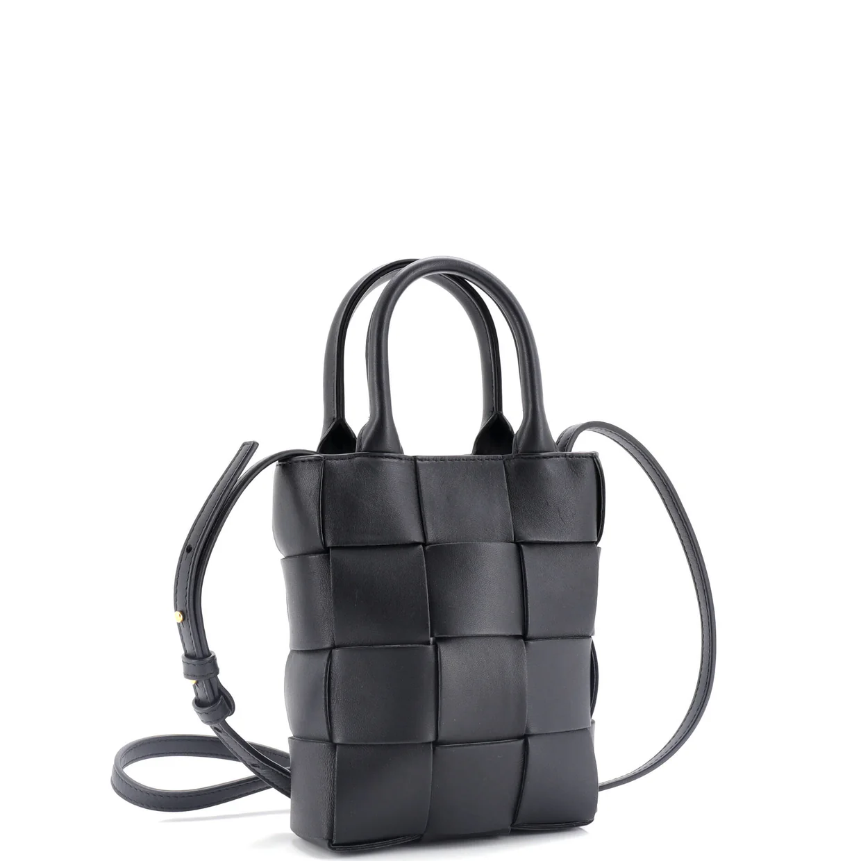 Cassette Convertible Tote Maxi Intrecciato Leather Mini - Deep Luxury