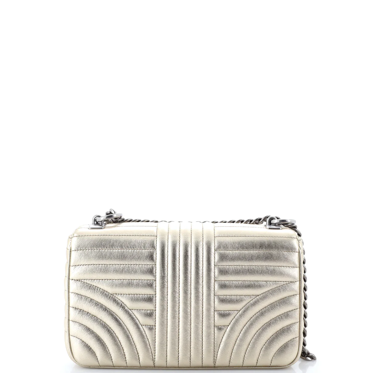 Chain Flap Shoulder Bag Diagramme Quilted Leather Medium - Deep Luxury