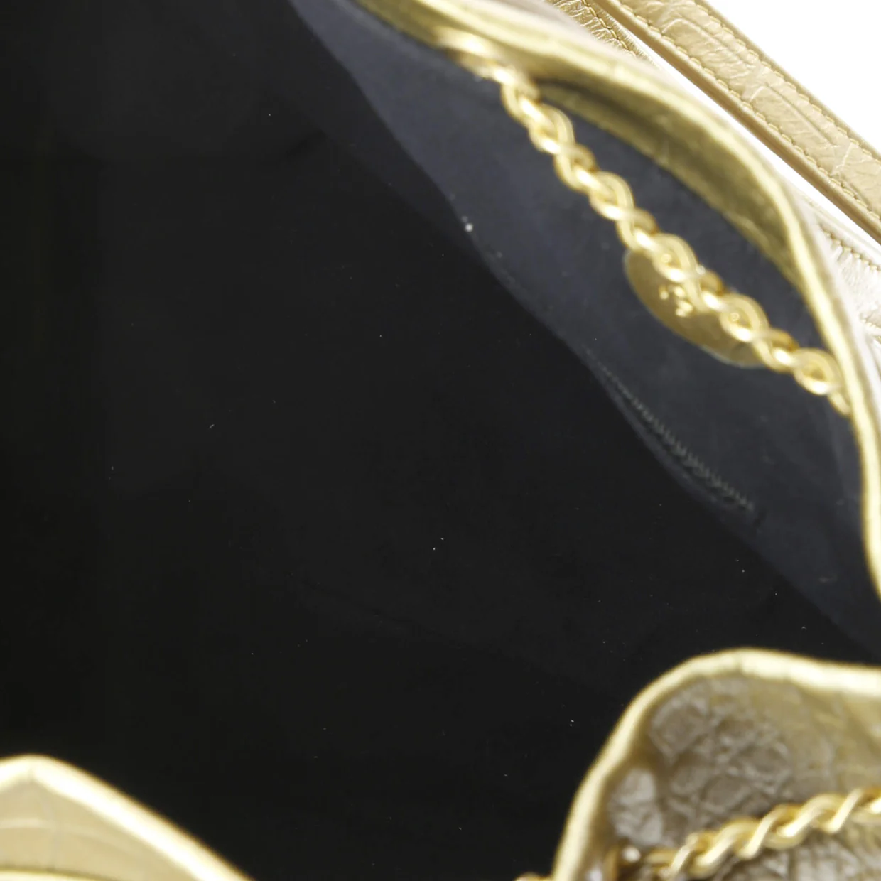 Drawstring Backpack Crocodile Embossed Calfskin Large - Deep Luxury