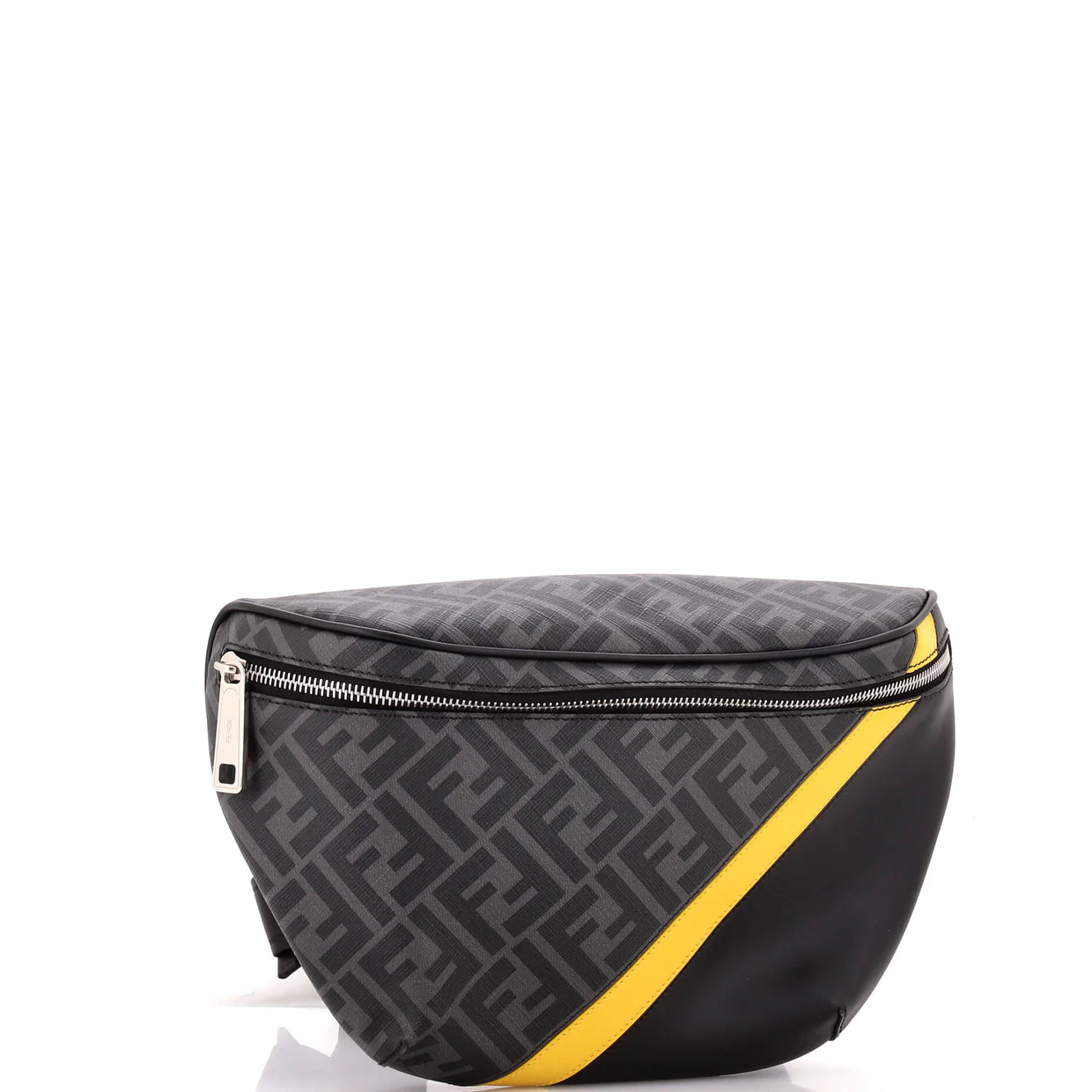 Zip Belt Bag Zucca Coated Canvas and Leather - Deep Luxury