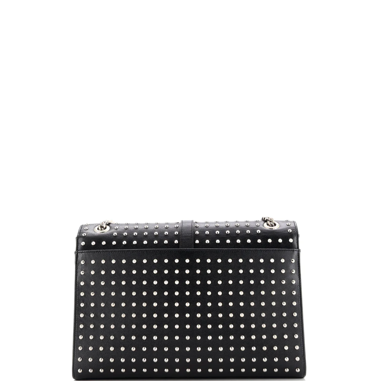 Classic Monogram Envelope Satchel Studded Leather Large - Deep Luxury