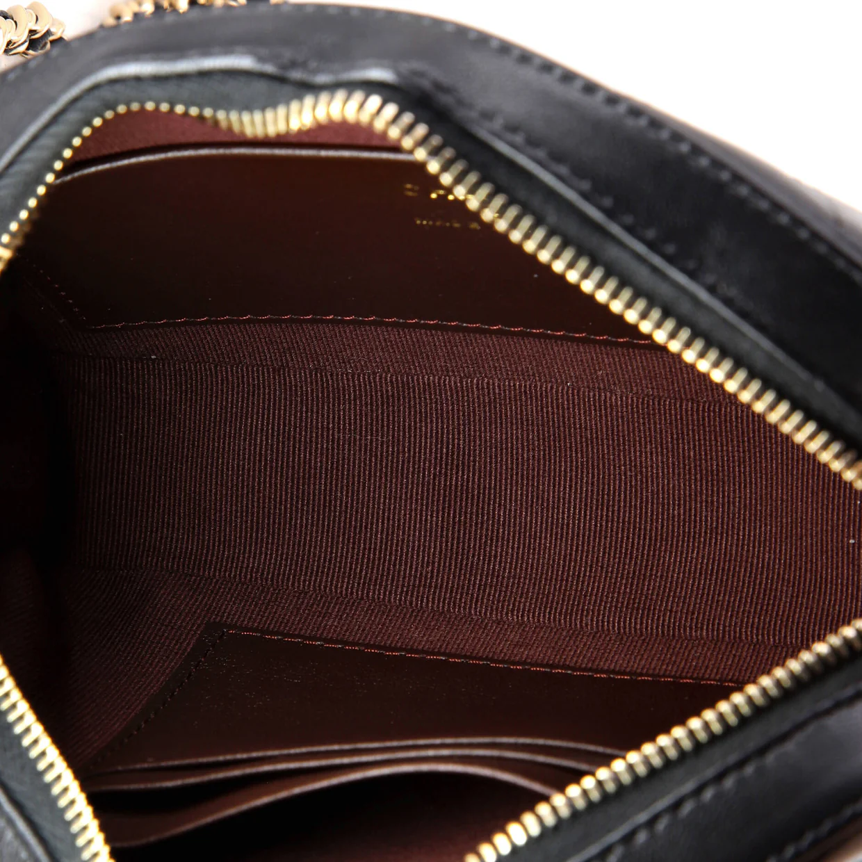 Slip Pocket Camera Case Bag Quilt Lambskin Mini - Deep Luxury