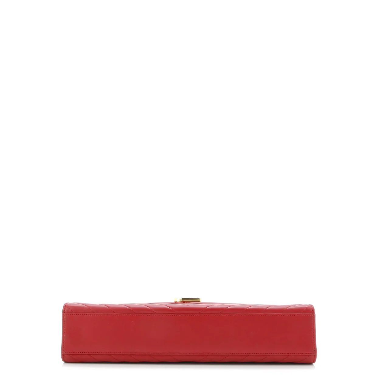 Classic Monogram Envelope Satchel Matelasse Chevron Leather Large - Deep Luxury