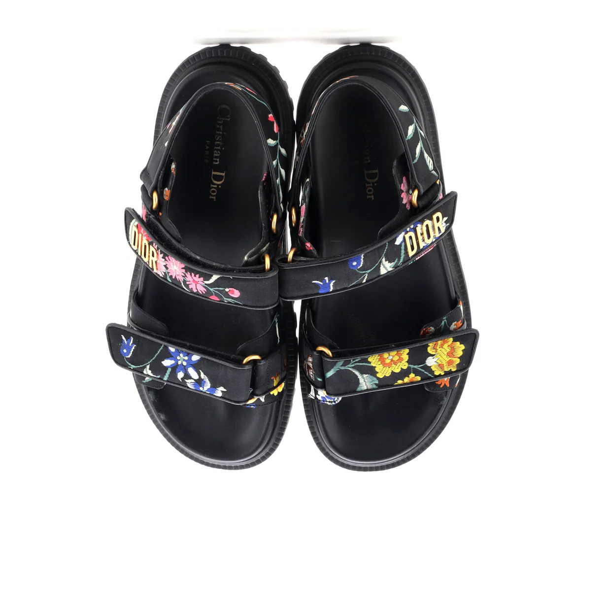 Women's DiorAct Sandals Printed Technical Fabric - Deep Luxury