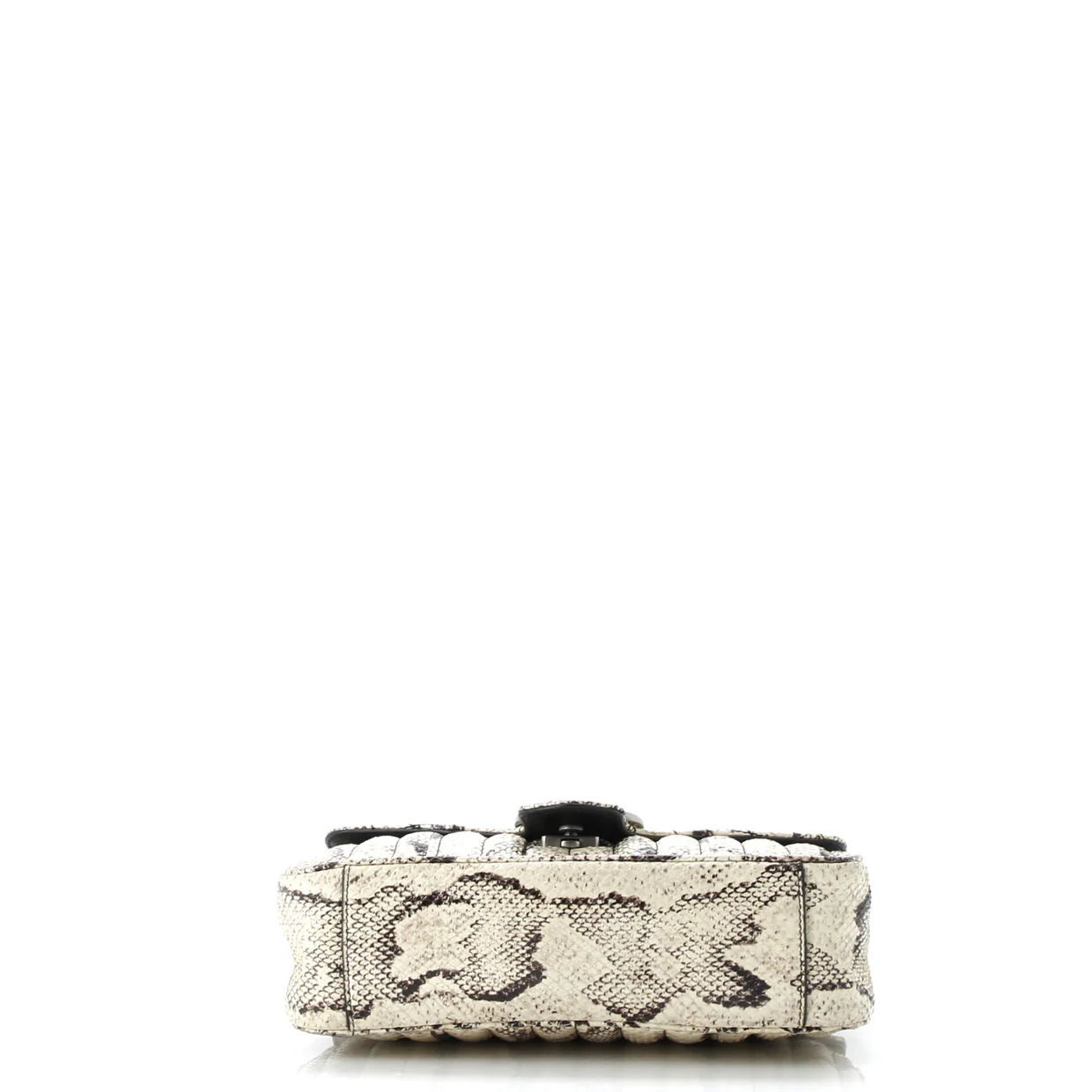 GG Marmont Flap Bag Matelasse Python Small - Deep Luxury