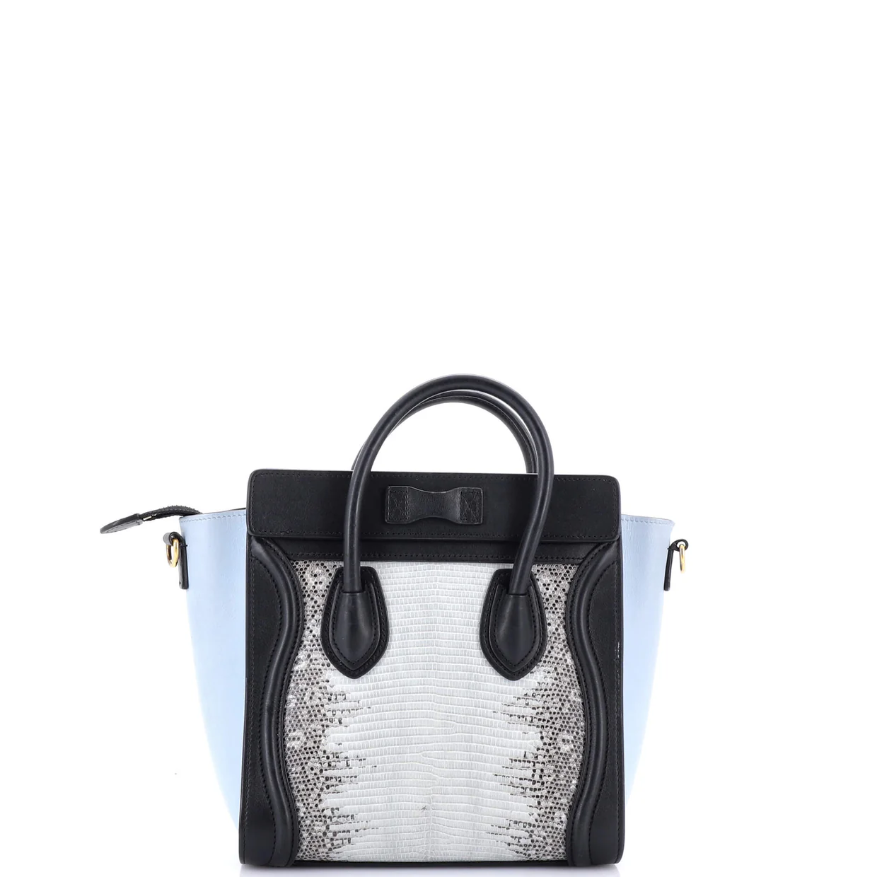 Luggage Bag Lizard and Leather Nano - Deep Luxury