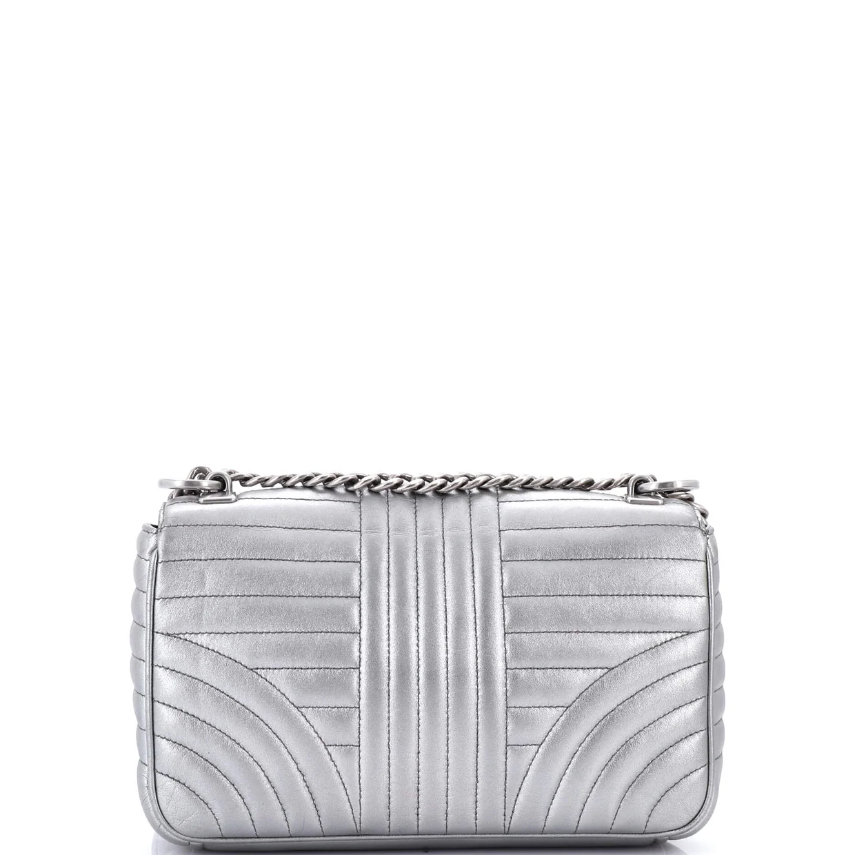 Chain Flap Shoulder Bag Diagramme Quilted Leather Medium - Deep Luxury