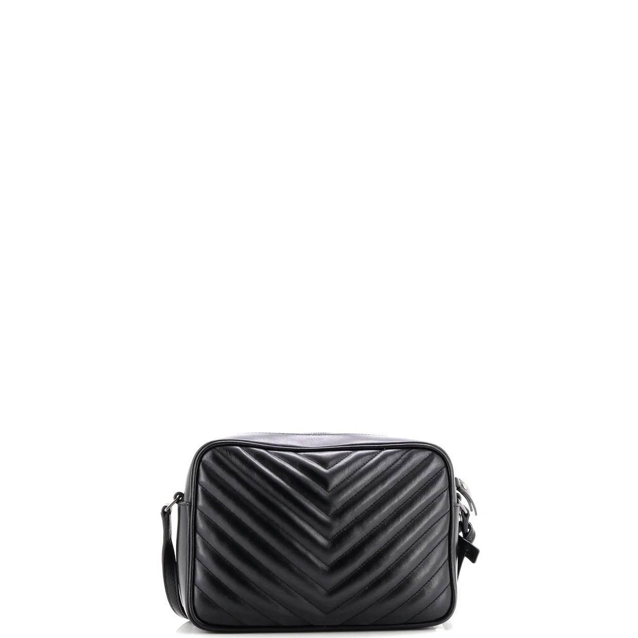 Lou Camera Bag Matelasse Chevron Leather Small - Deep Luxury