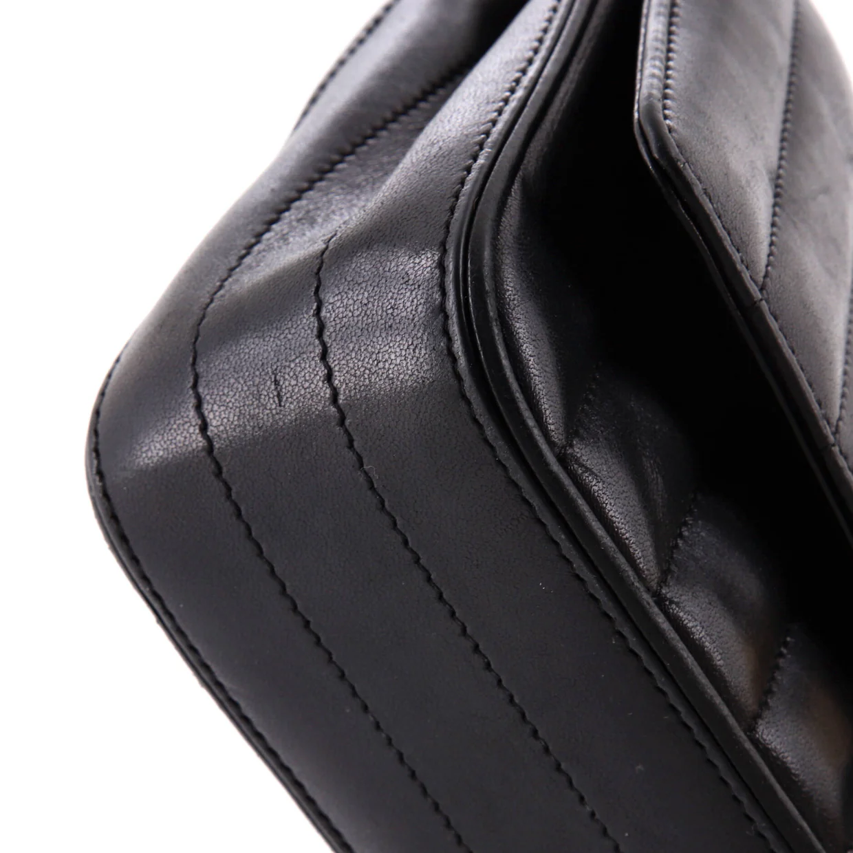 Vicky Crossbody Bag Vertical Quilted Leather Small - Deep Luxury
