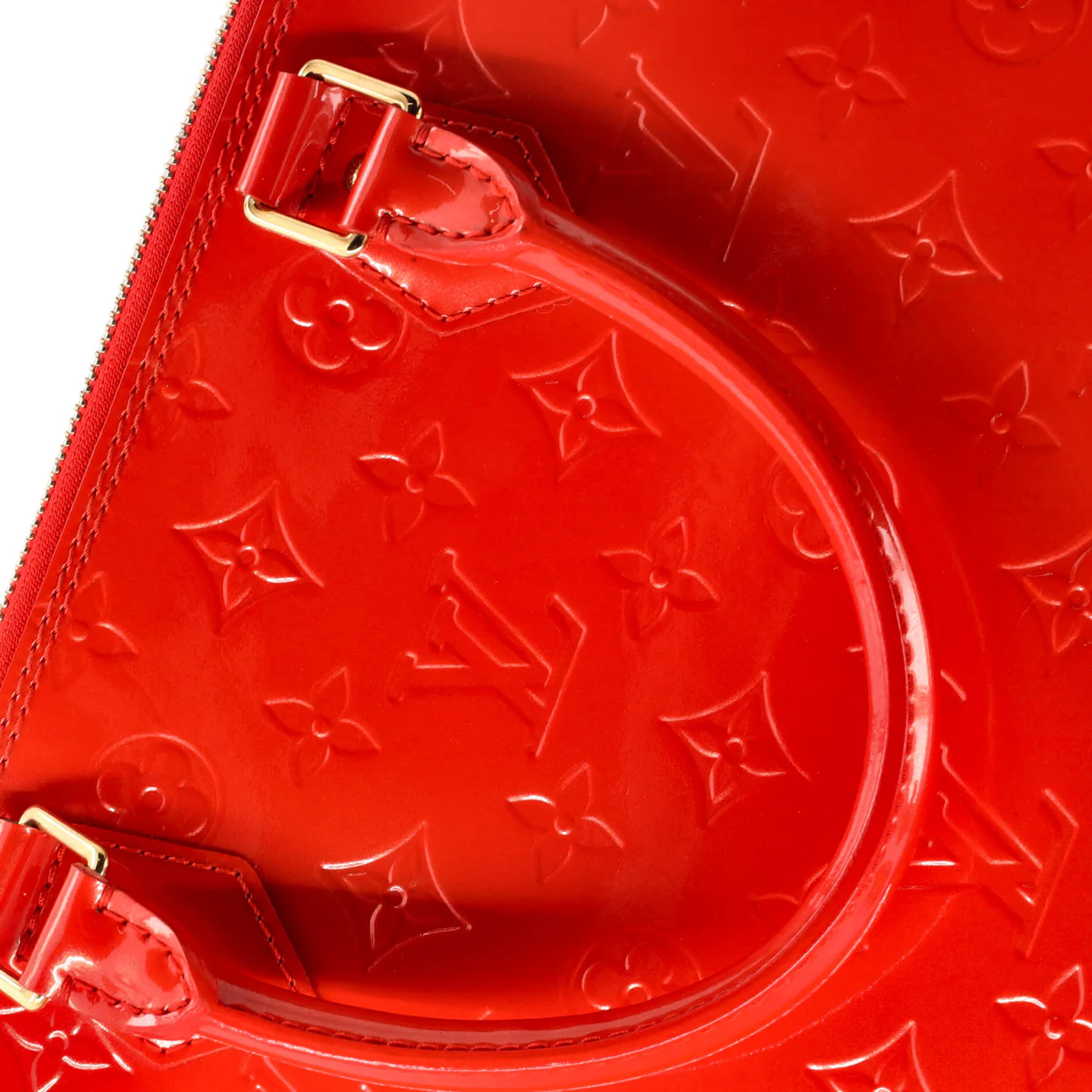 Alma Handbag Monogram Vernis GM - Deep Luxury