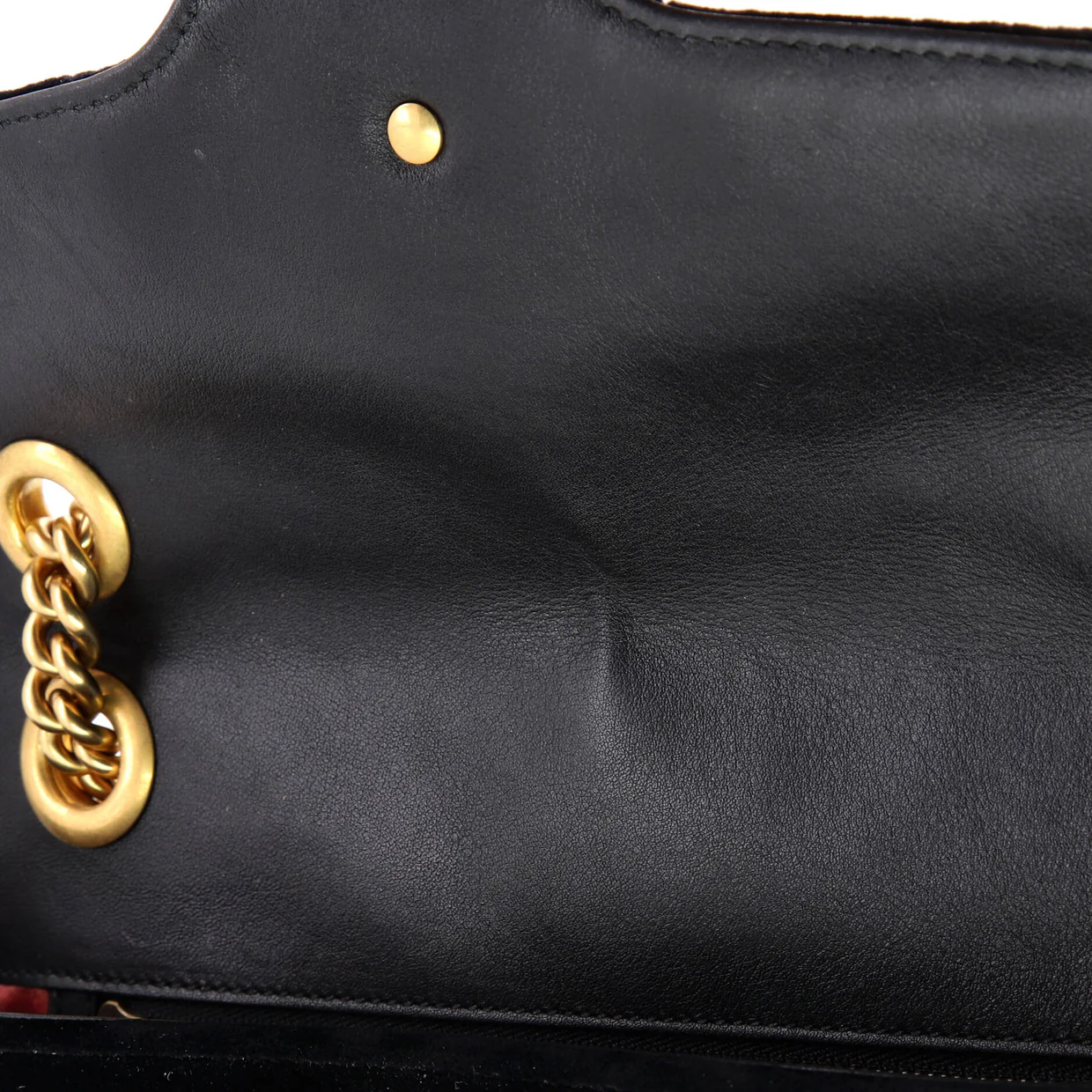 GG Marmont Flap Bag Crystal Embellished Matelasse Velvet Medium - Deep Luxury