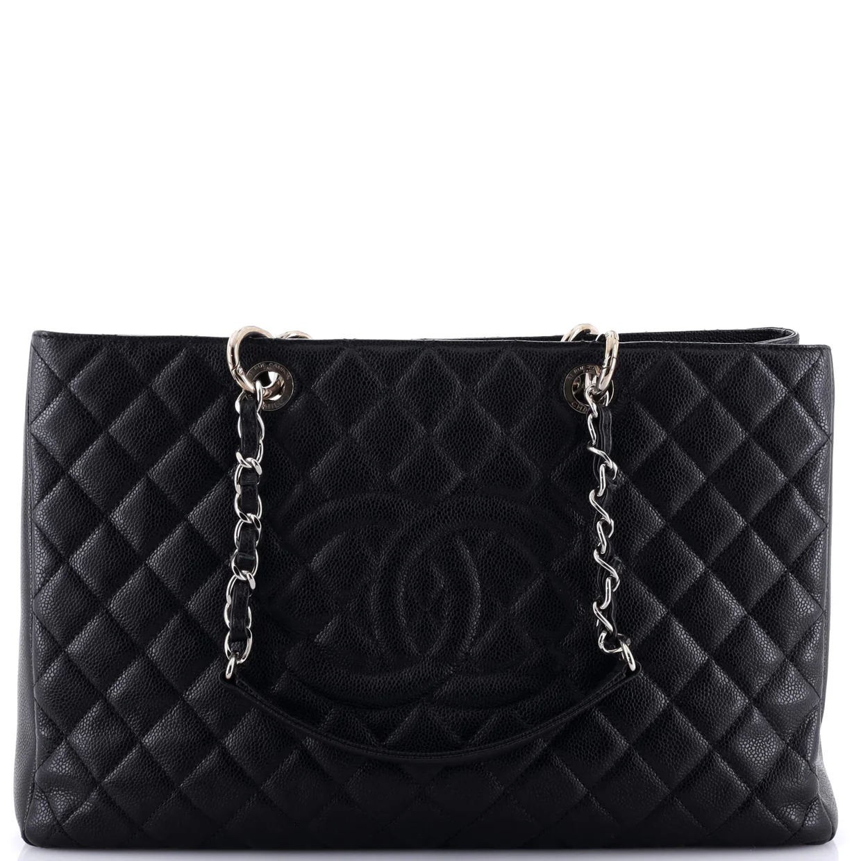 Grand Shopping Tote Quilted Caviar XL - Deep Luxury