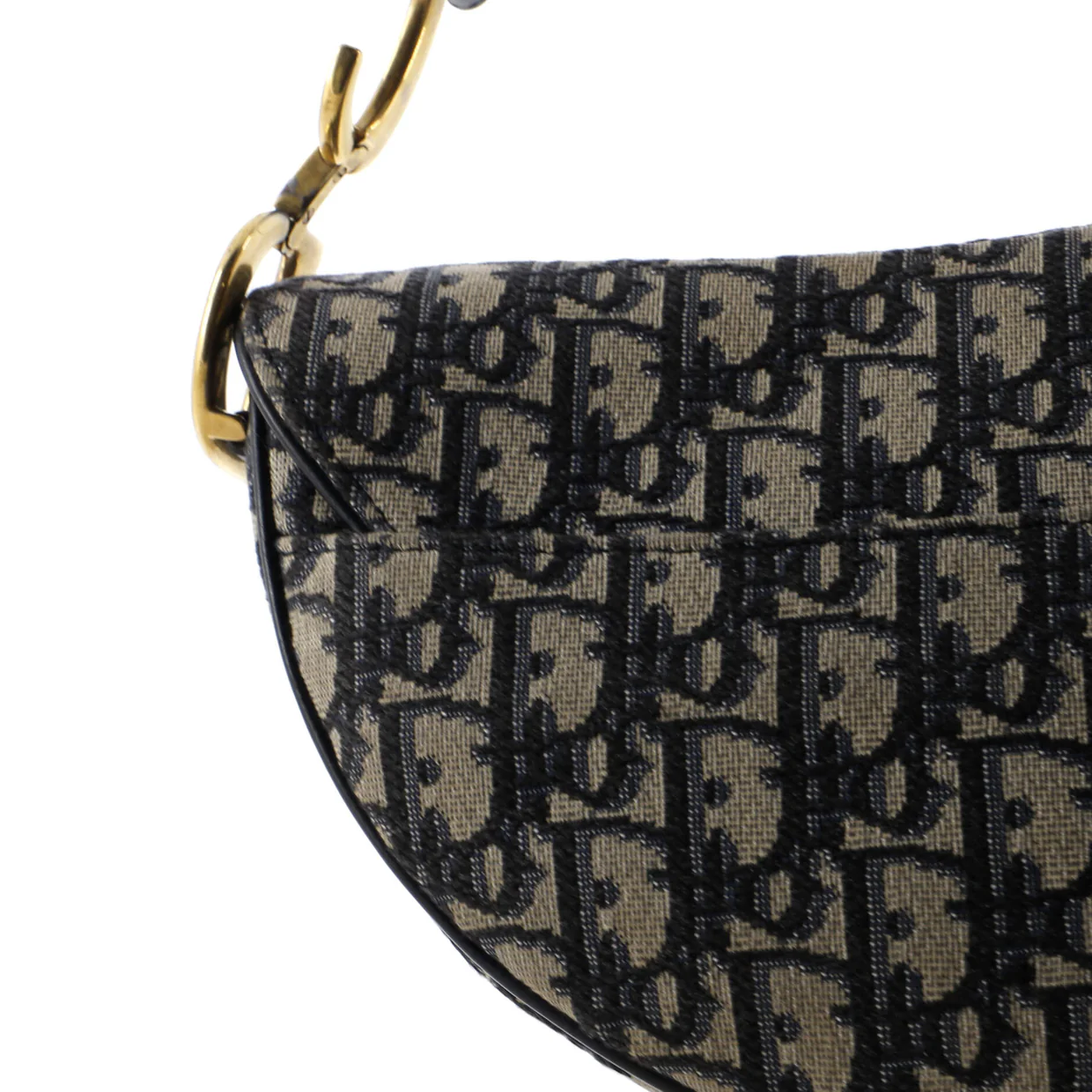 Saddle Handbag Oblique Canvas Medium - Deep Luxury