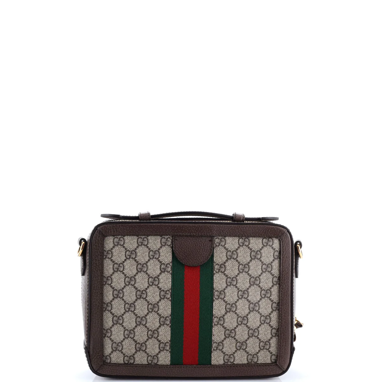 Ophidia Zip Around Camera Bag GG Coated Canvas Small - Deep Luxury