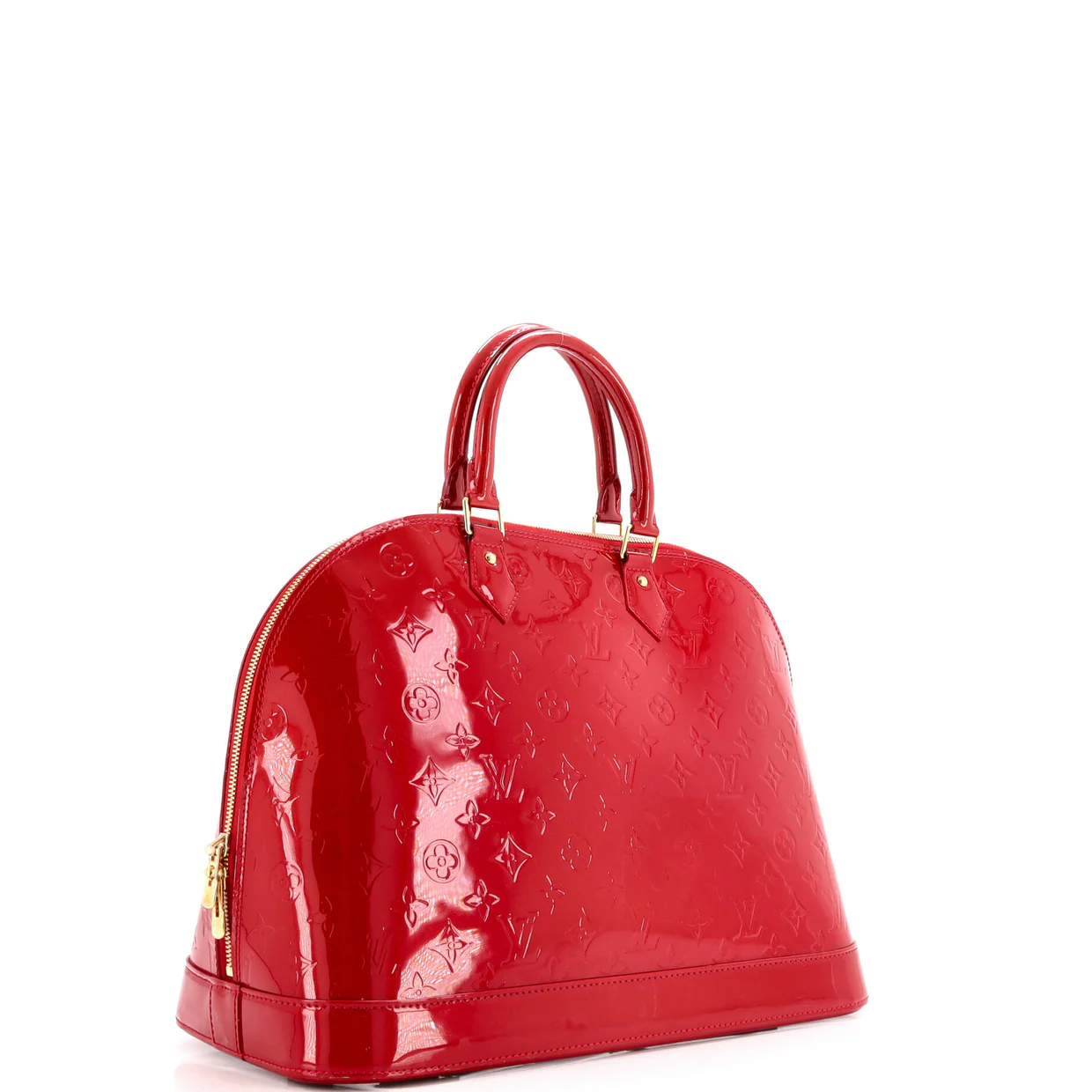 Alma Handbag Monogram Vernis GM - Deep Luxury