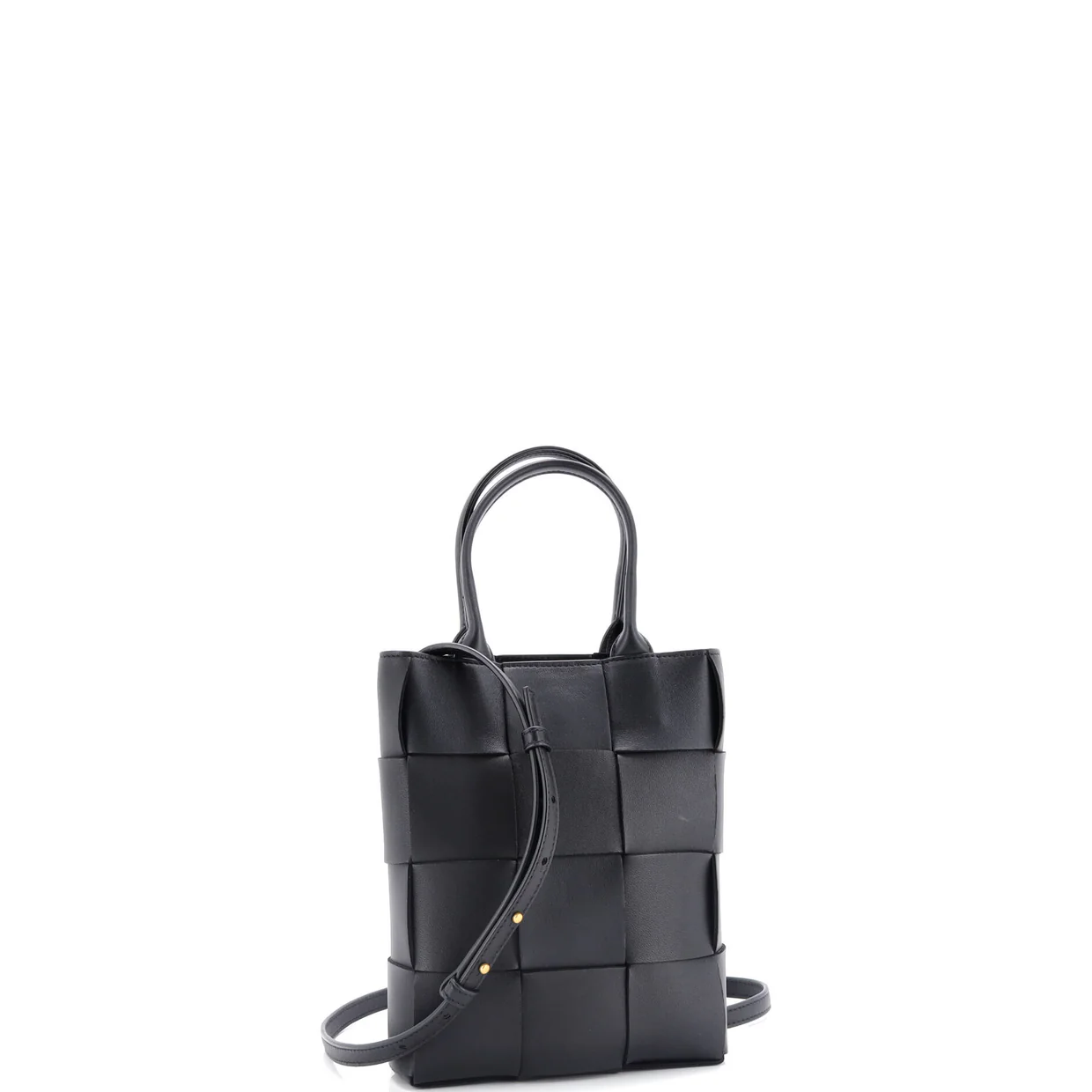 Cassette Convertible Tote Maxi Intrecciato Leather Mini - Deep Luxury