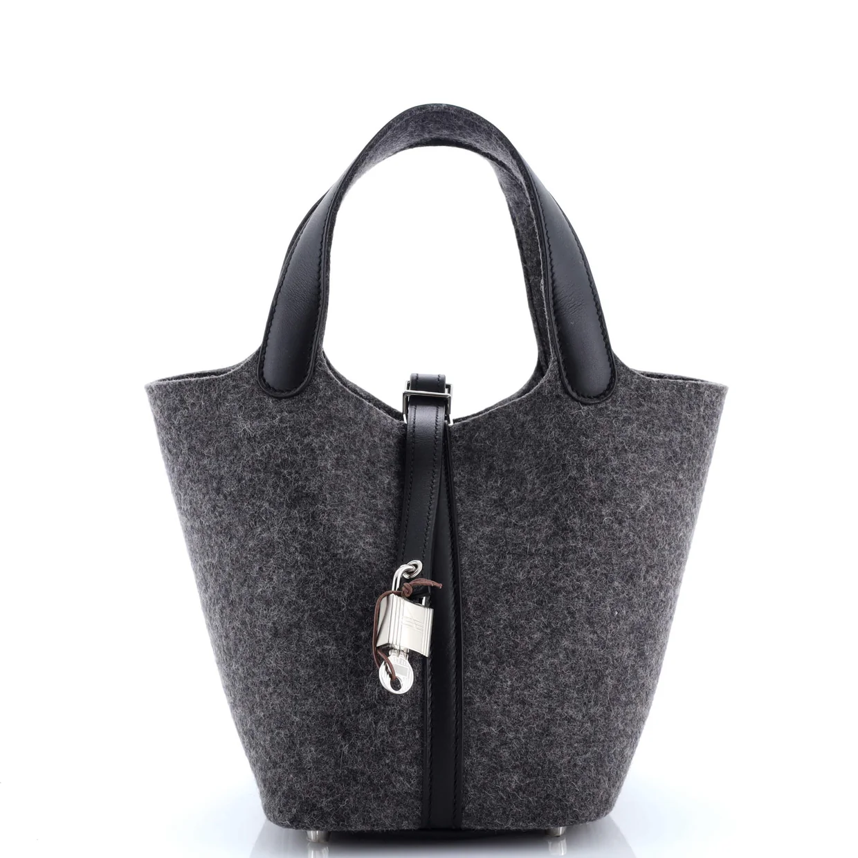 Picotin Lock Bag Felt with Leather PM - Deep Luxury