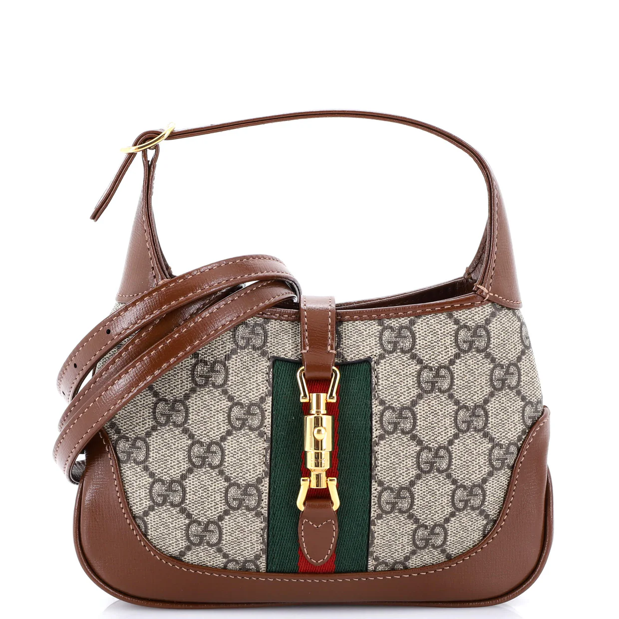 Jackie 1961 Hobo GG Coated Canvas Mini - Deep Luxury