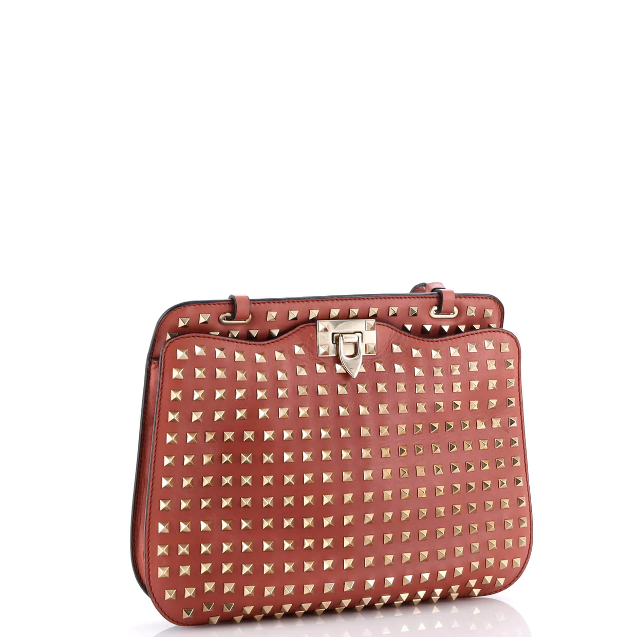 Rockstud Shoulder Bag Full Studded Leather - Deep Luxury