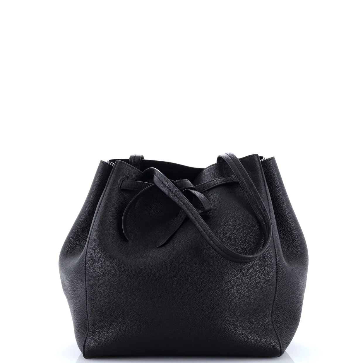 Phantom Tie Cabas Tote Leather Small - Deep Luxury