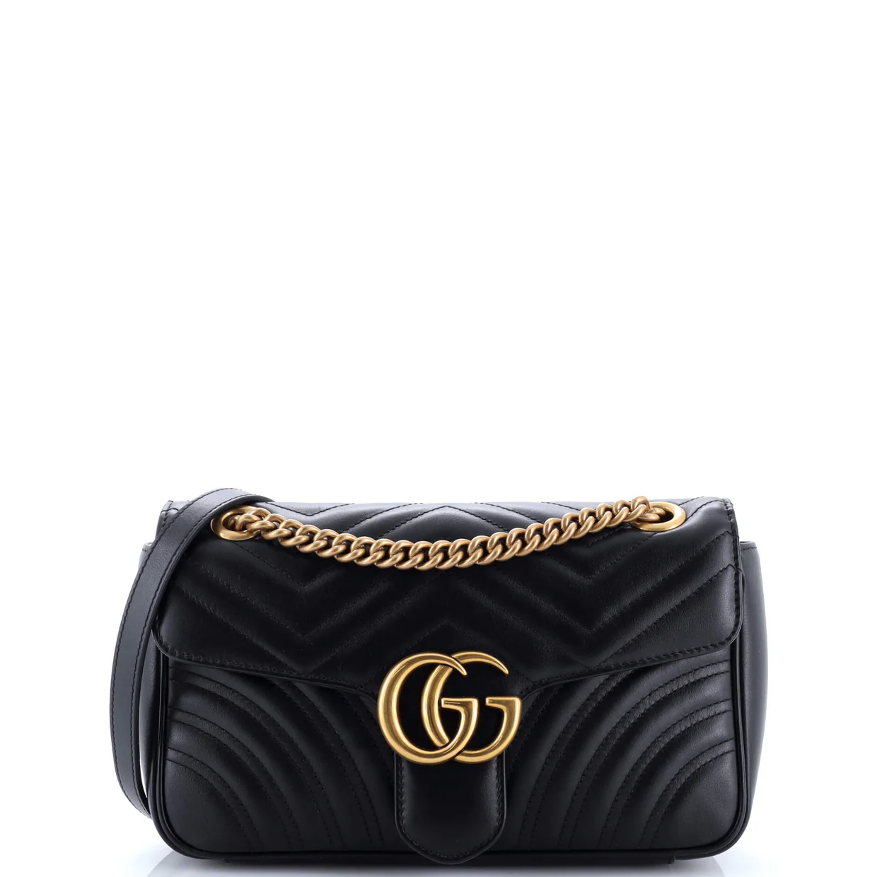 GG Marmont Flap Bag Matelasse Leather Medium - Deep Luxury