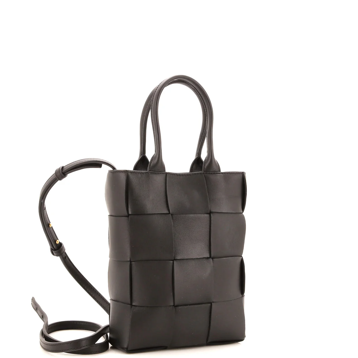 Cassette Convertible Tote Maxi Intrecciato Leather Mini - Deep Luxury