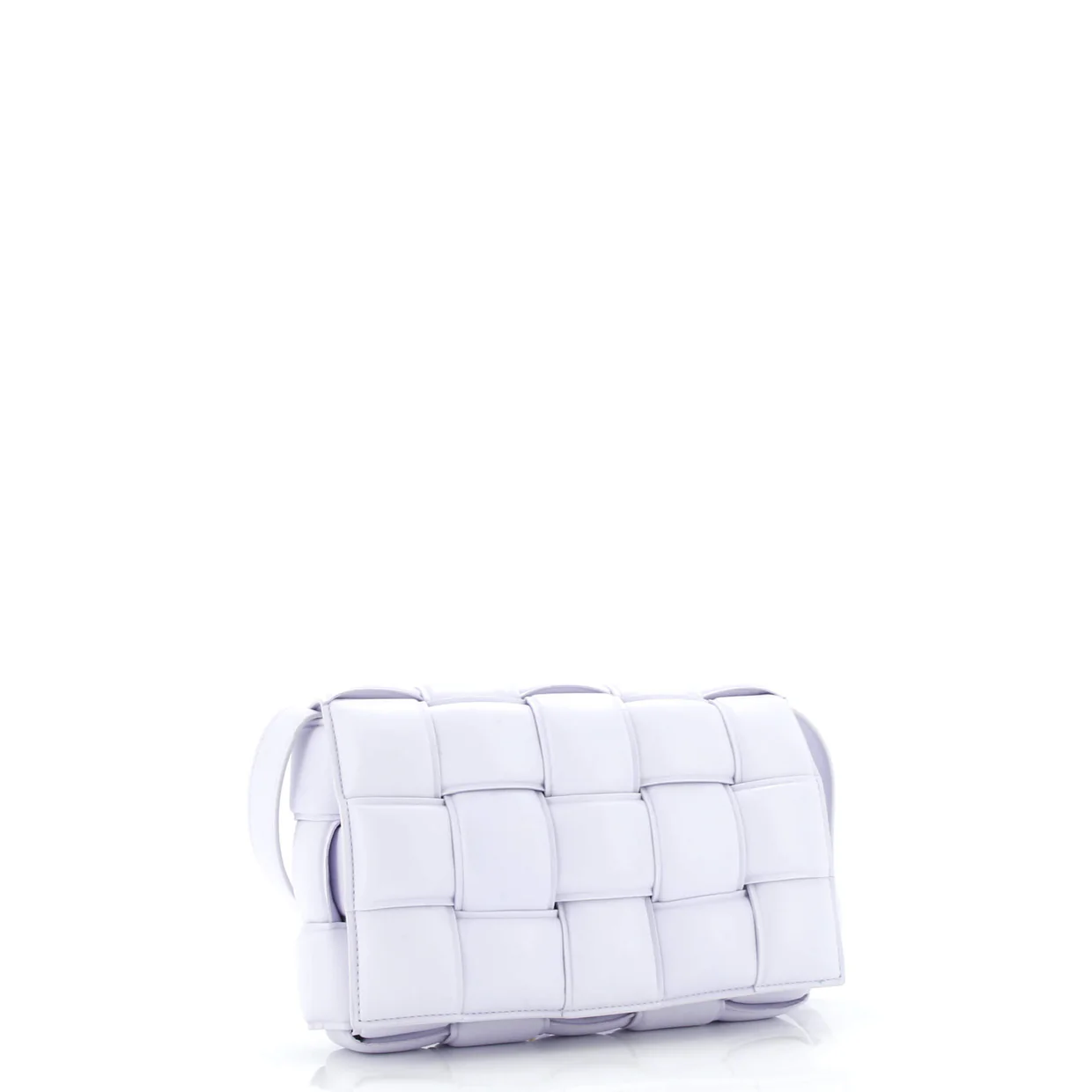 Cassette Crossbody Bag Padded Maxi Intrecciato Leather - Deep Luxury