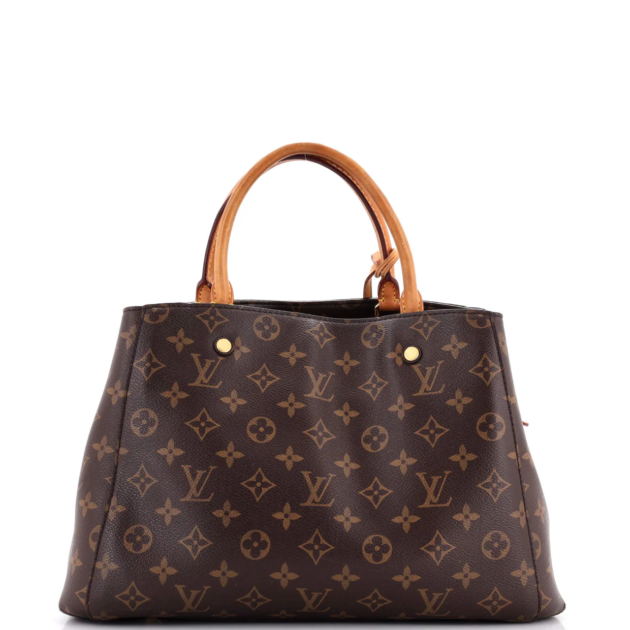 Montaigne Handbag Monogram Canvas MM - Deep Luxury