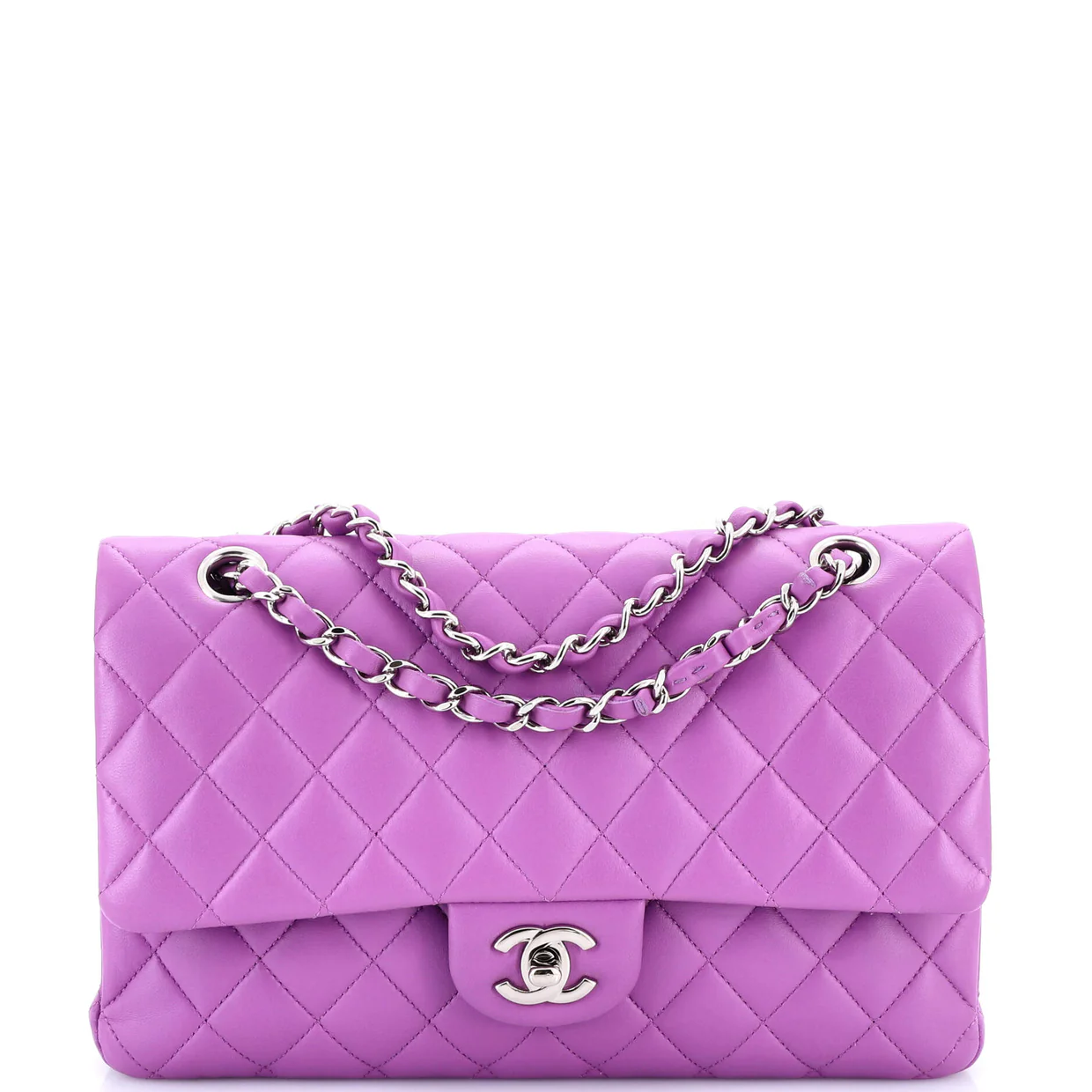 Classic Double Flap Bag Quilted Lambskin Medium - Deep Luxury