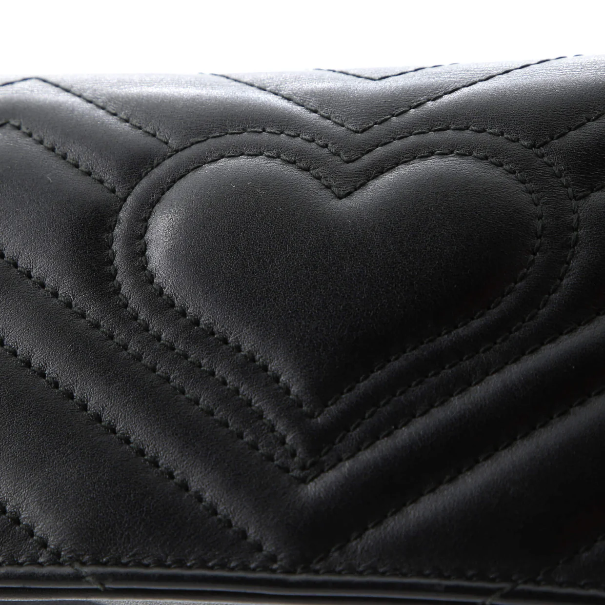 GG Marmont Chain Flap Bag Embellished Matelasse Leather Mini - Deep Luxury