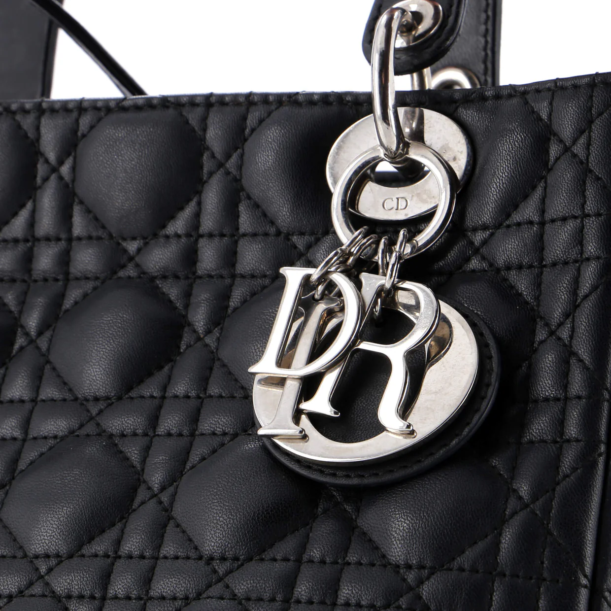 Lady Dior Bag Cannage Quilt Lambskin Medium - Deep Luxury