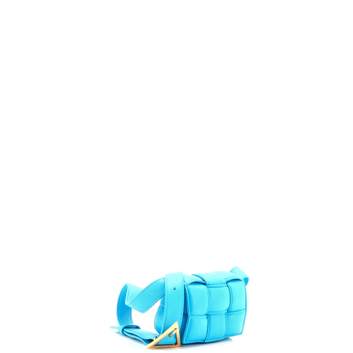 Cassette Crossbody Bag Padded Maxi Intrecciato Leather Candy - Deep Luxury